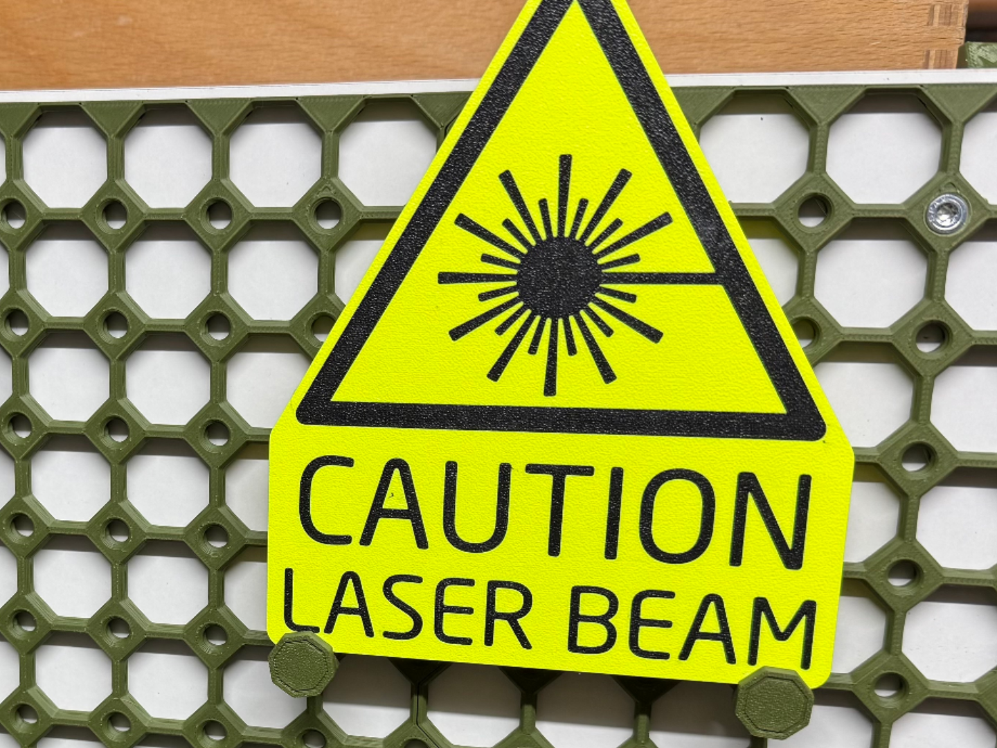 Sign Caution Laserbeam