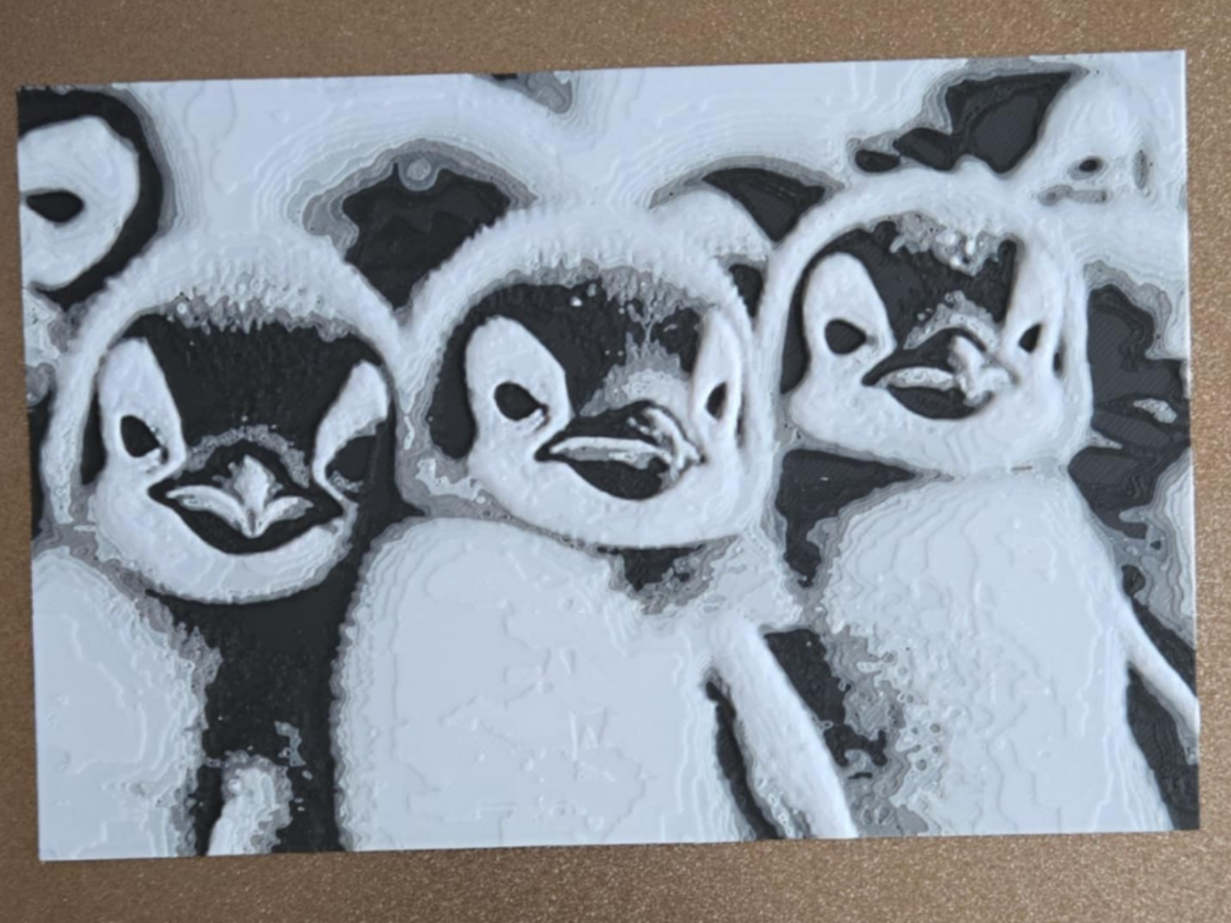 Baby Penguin Hueforge