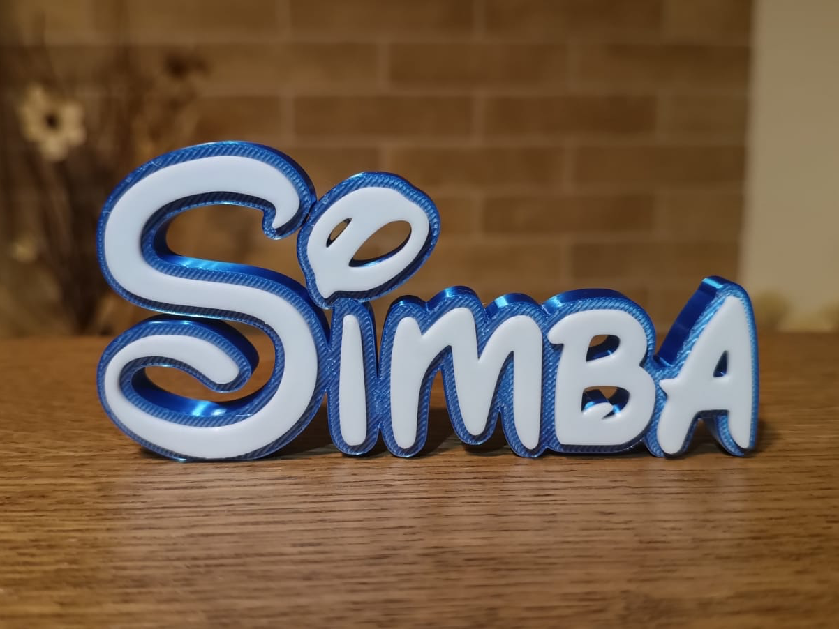 Disney Name Sign Simba Kid Room Wall Decor Tag