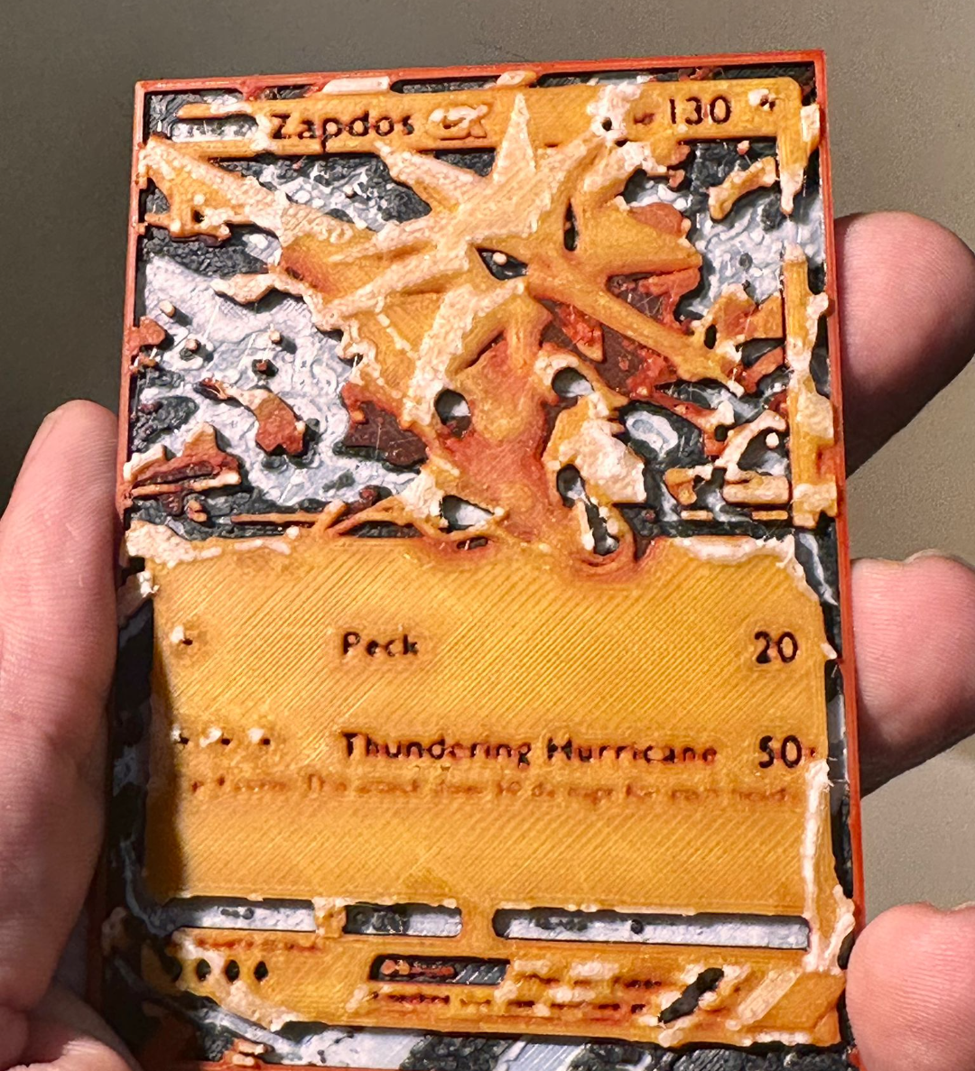 Zapdos ex pokemon TCG card hueforge