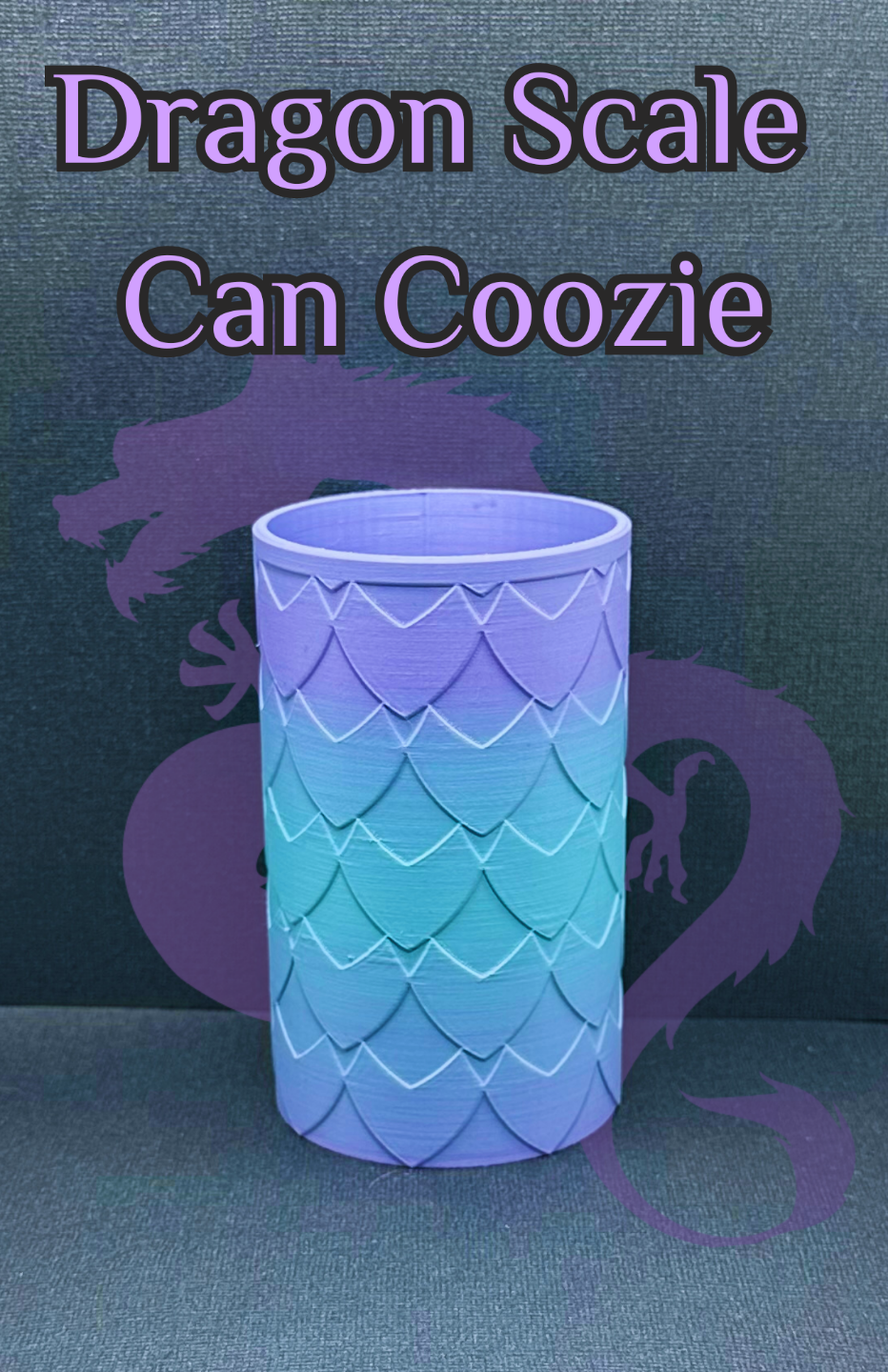 Dragon Scale Can Coozie