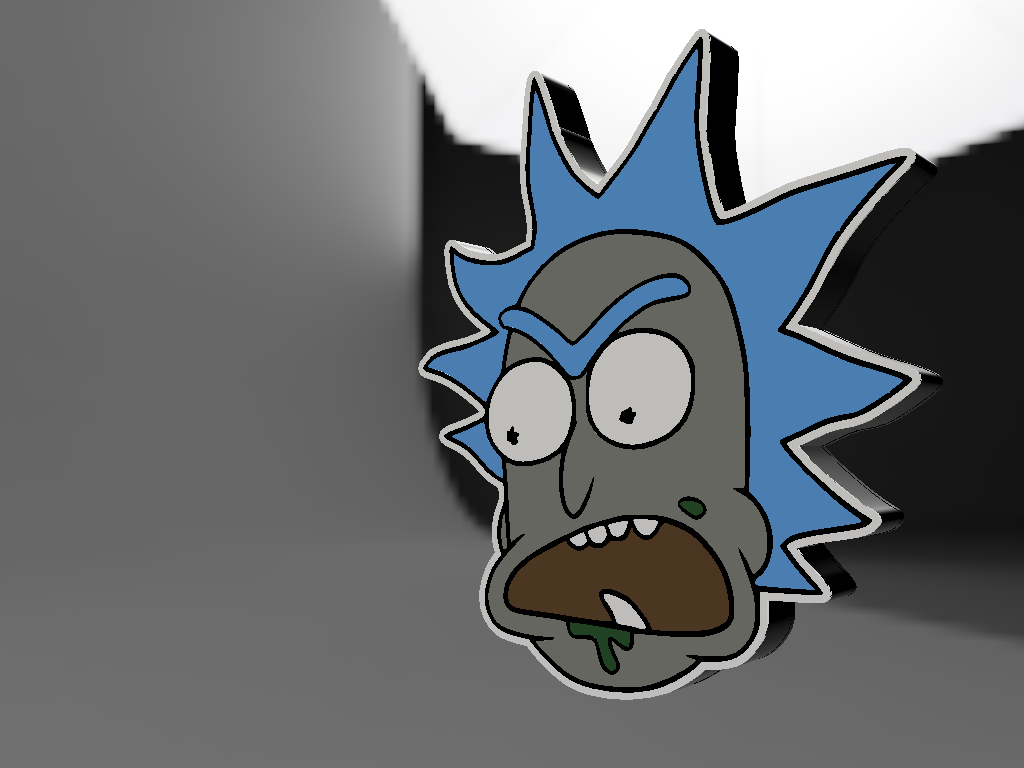 Rick from Rick and Morty light box