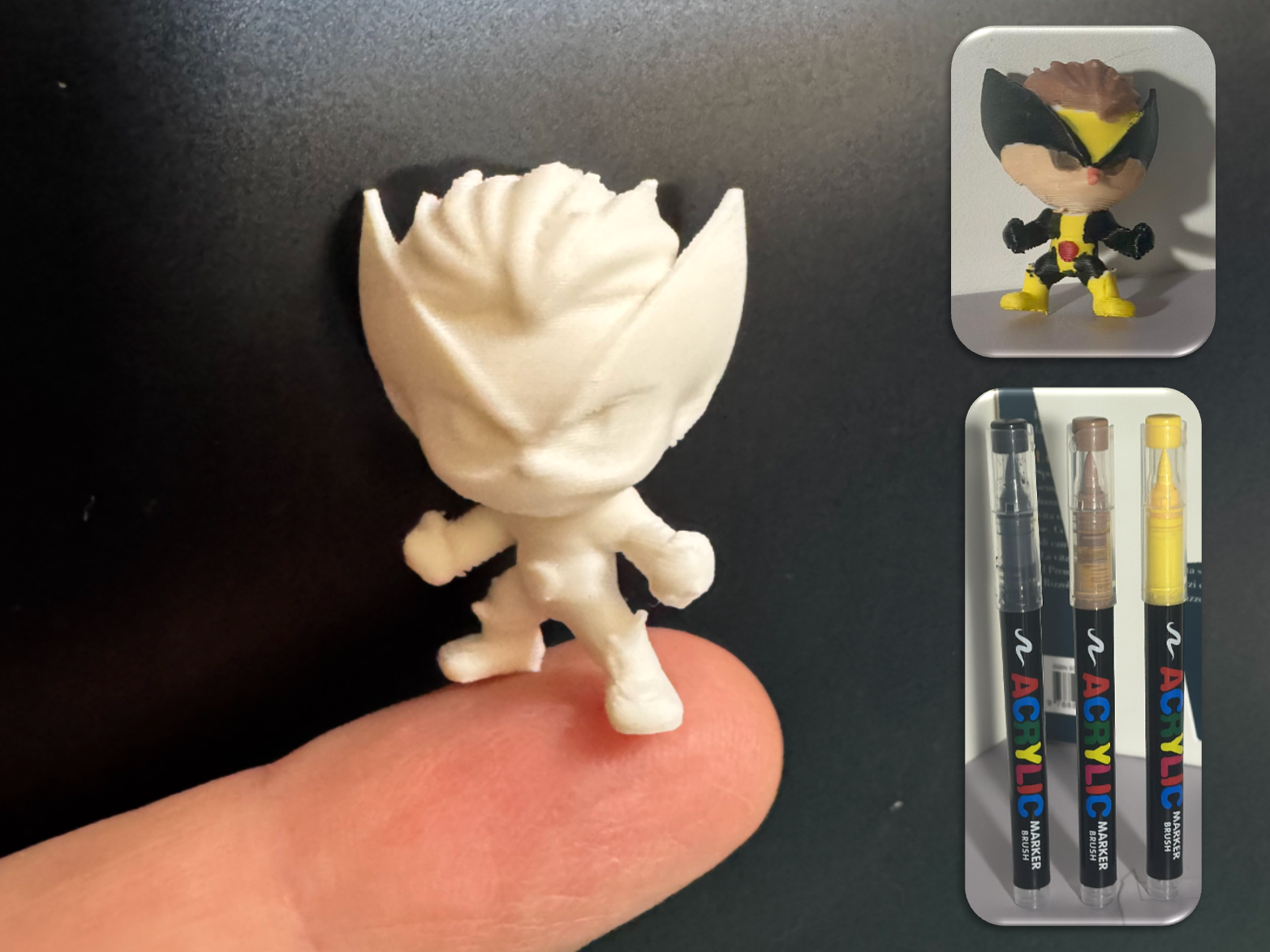 Mini Chibi Wolverine Inspired Hero – Pocket Figure