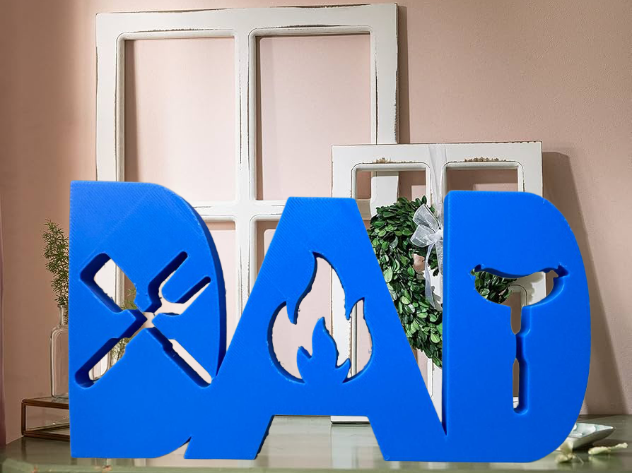 DAD Grill‑Aufsteller – skalierbar & easy print