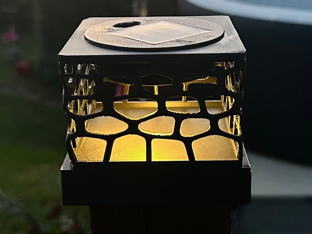 Zaunkappe Pfostenkappe Licht Solarlicht