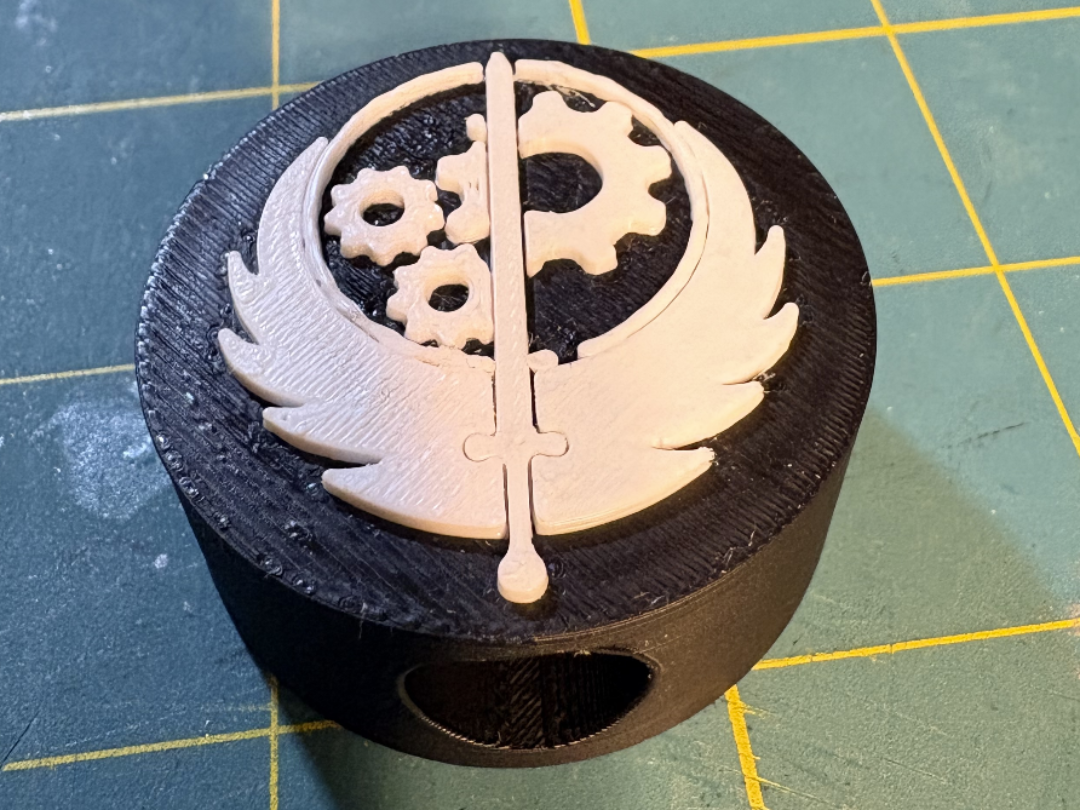 Brotherhood of Steel Straw Topper- Dual Sided