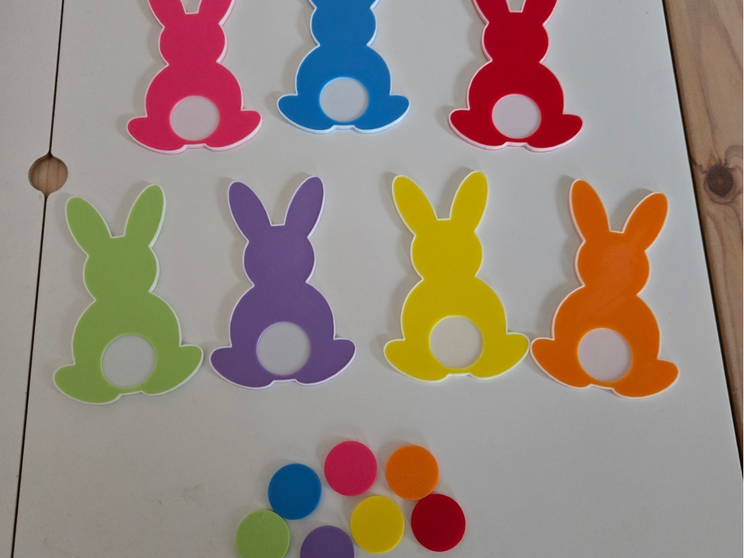 jeu des couleurs lapin
