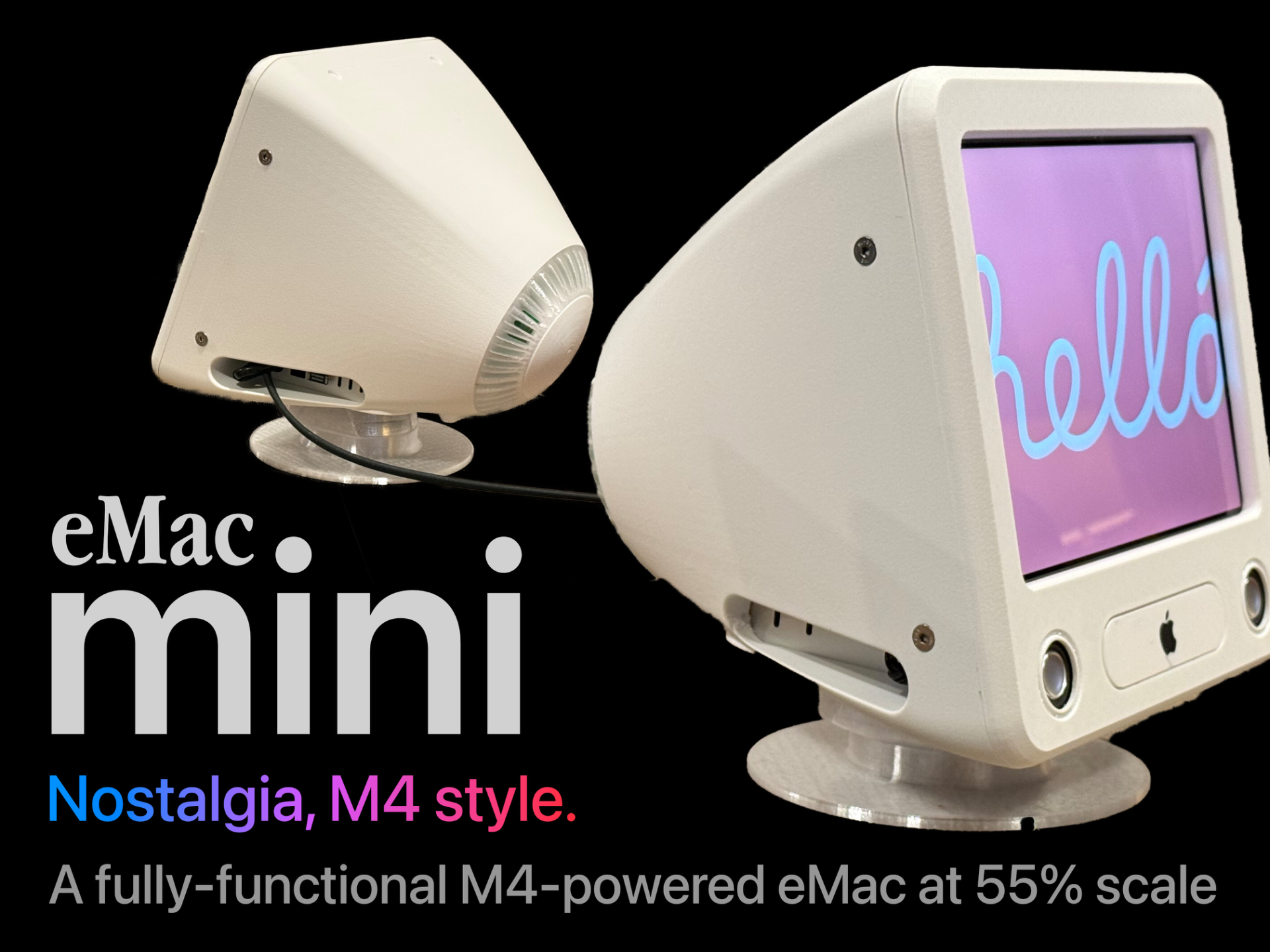 eMac Mini Enclosure for M4 Mac mini