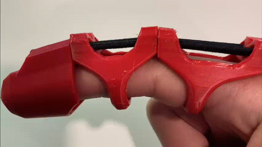 Bungee cord finger armor