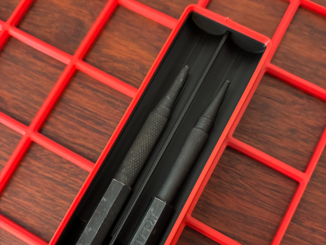 Gridfinity for General Tools 1x3 Bin with 2 Slots