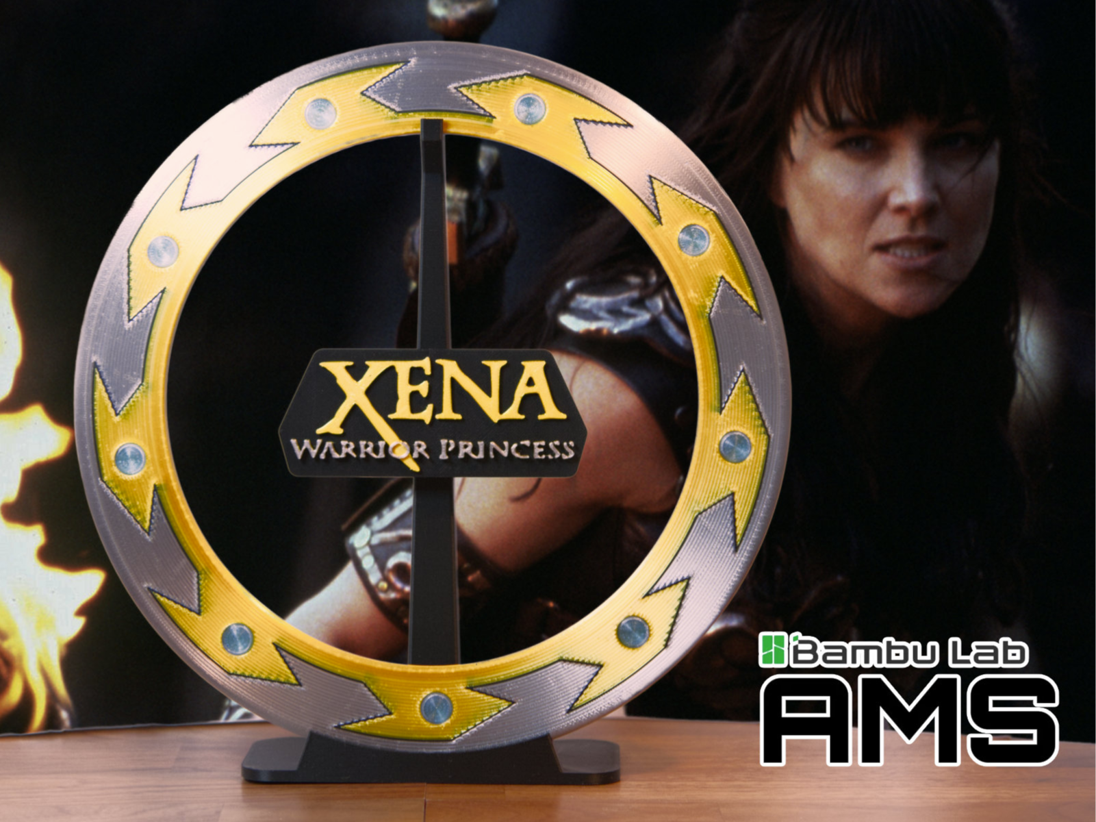 Xena's Chakram with Stand