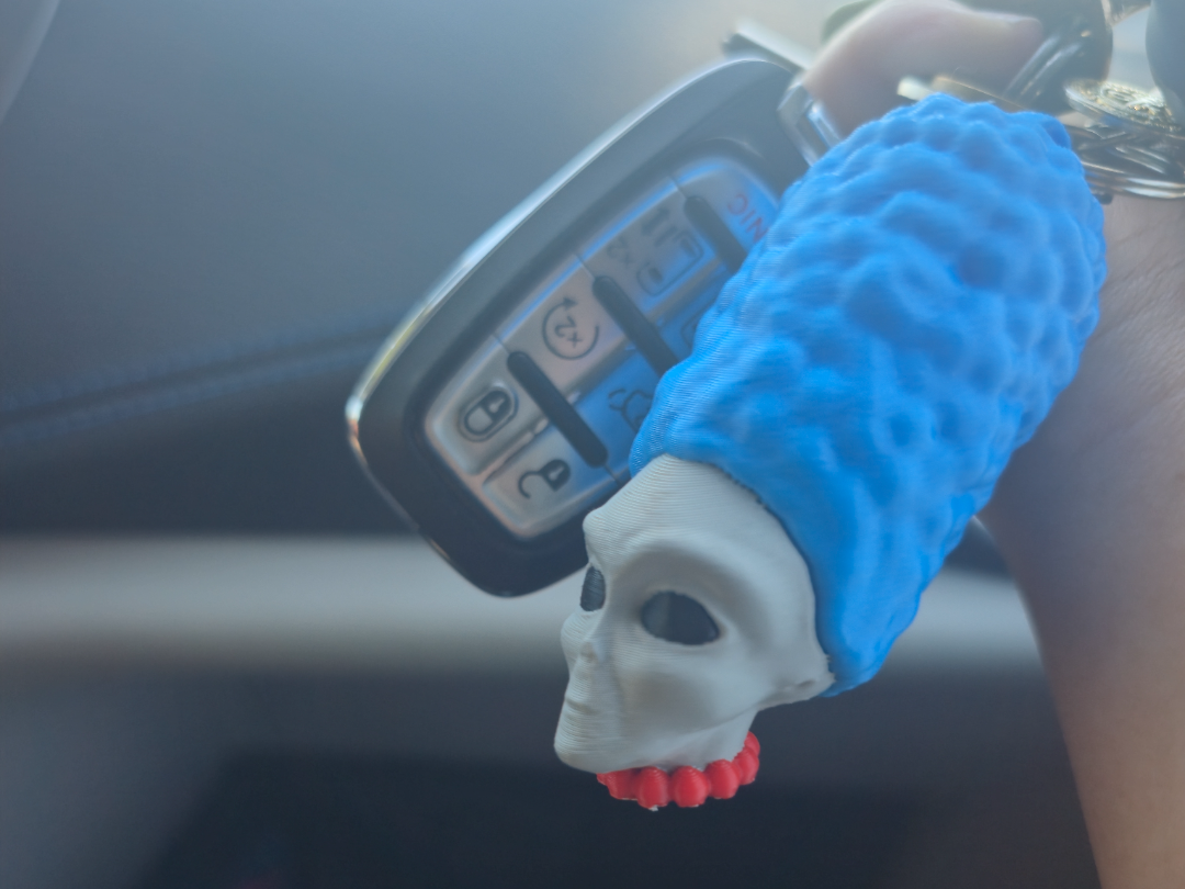 Grey Alien Marge Keychain