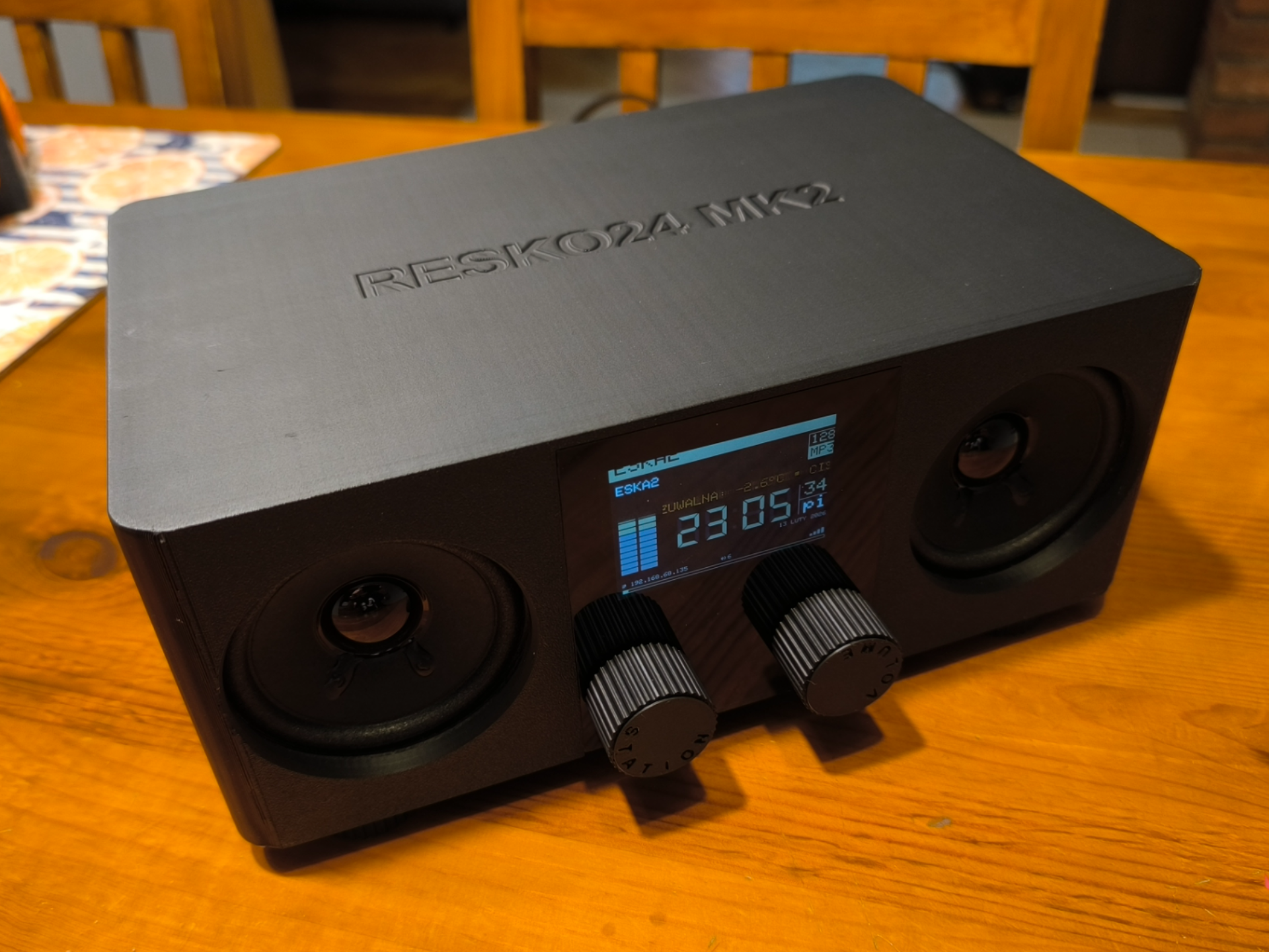 YoRadio Resko24 MK2 - Internet Radio (ESP32-S3)
