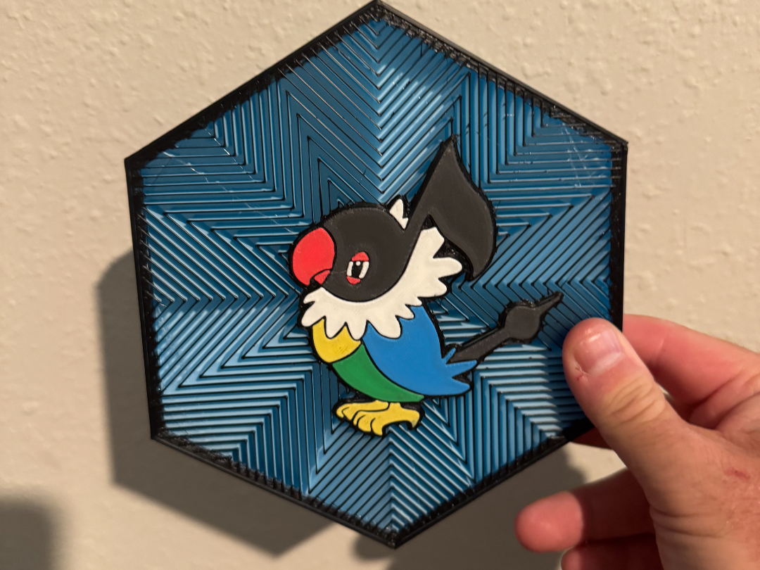 #441 Chatot Hex Wall Art