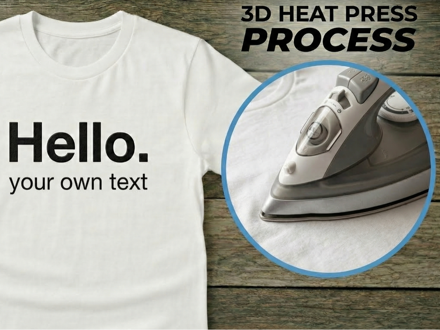 T-shirt print - your own text.