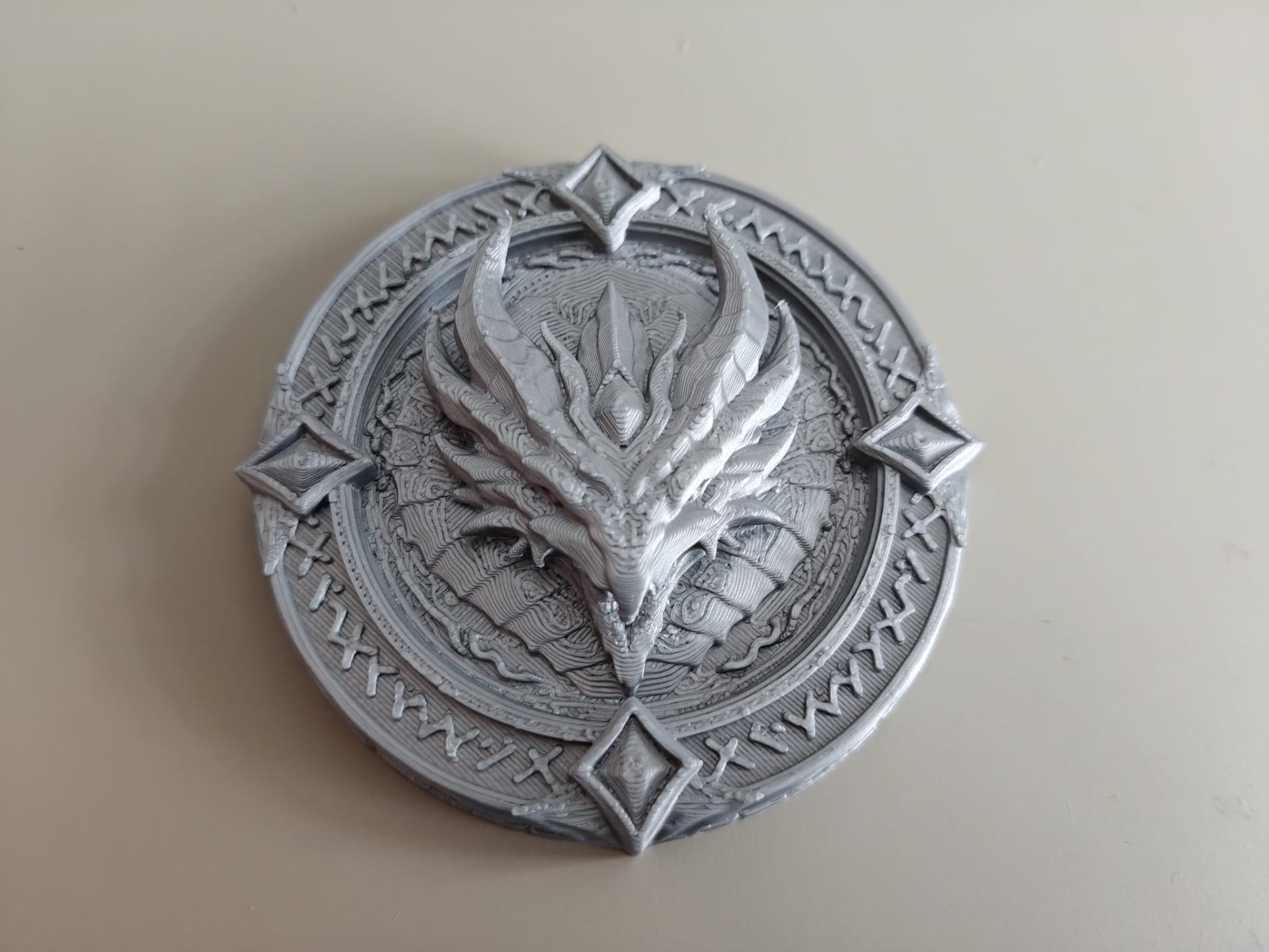 DnD draconic medallion prop