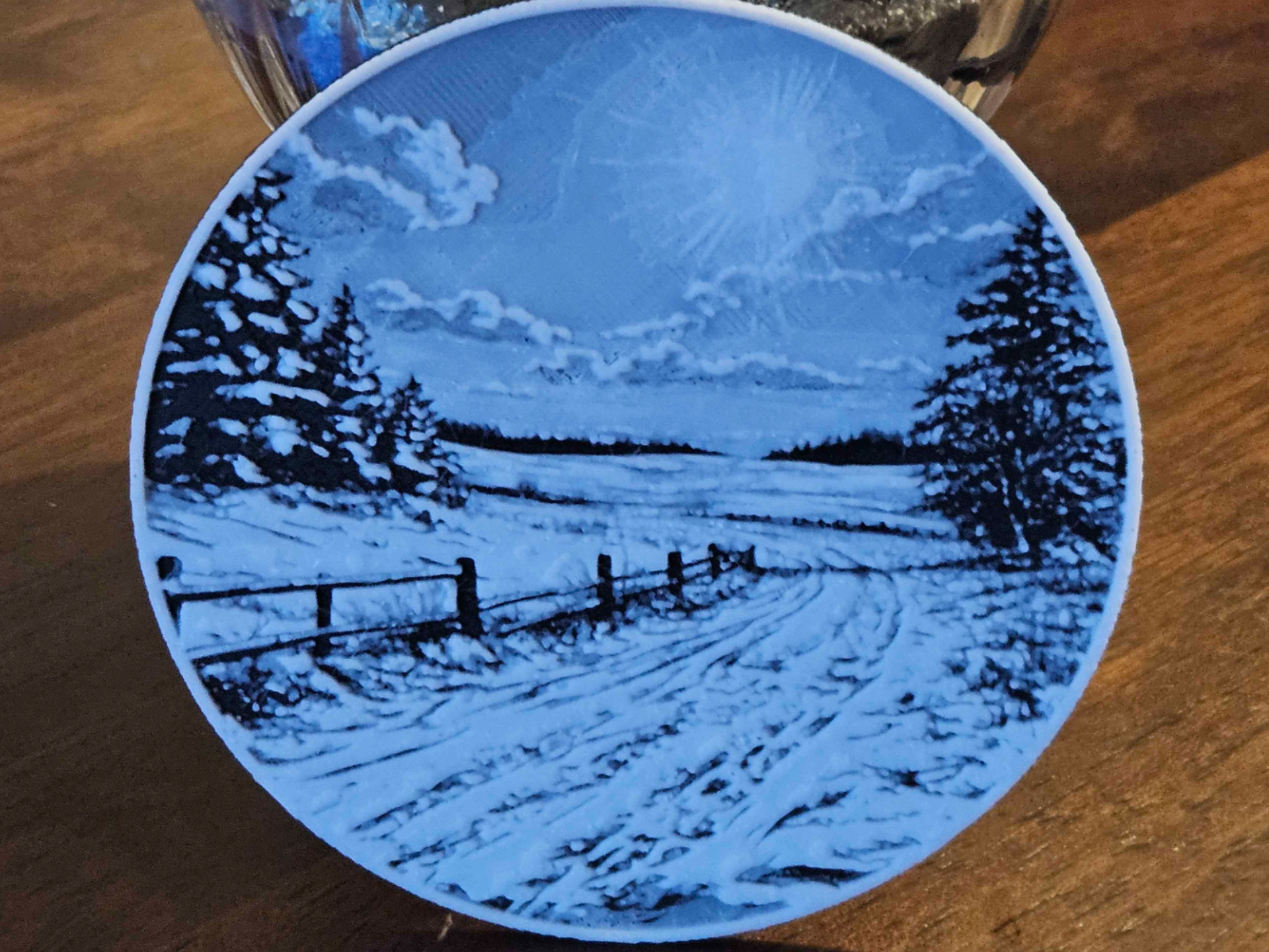 Winter Countryside Coaster