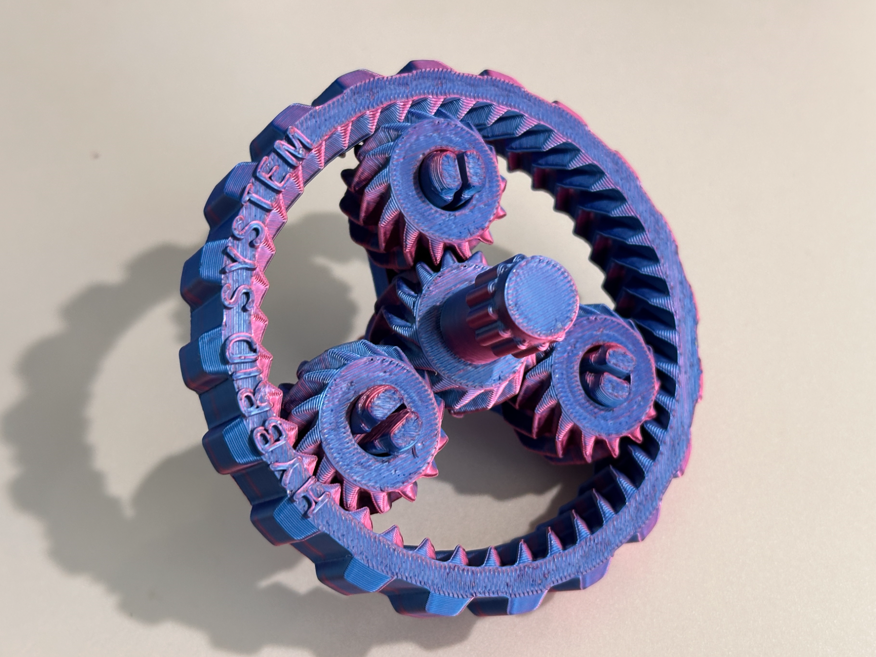 キャリア付き遊星歯車玩具　planetary gear fidget toy