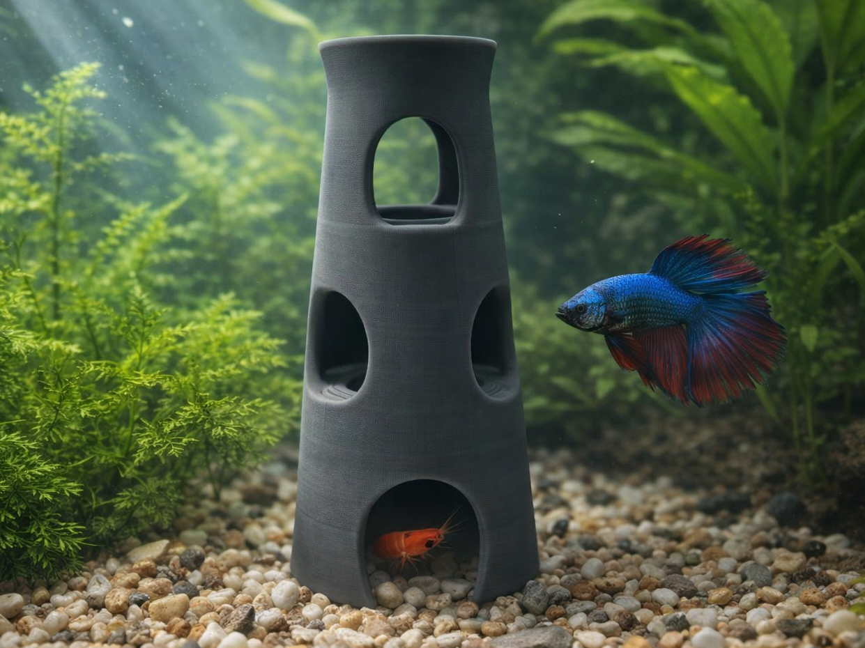 Moderne Aquarium Höhle – Minimalistischer Versteck