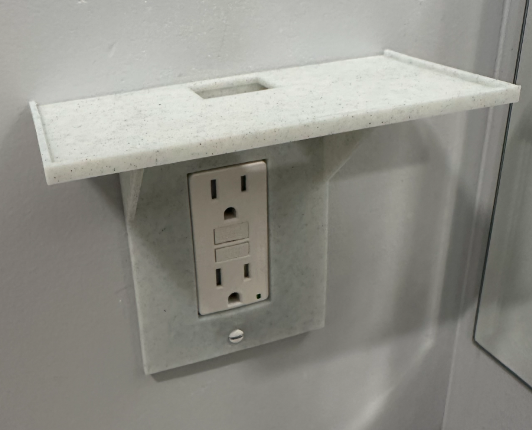Outlet Cover Shelf, Vertical and Horizontal!