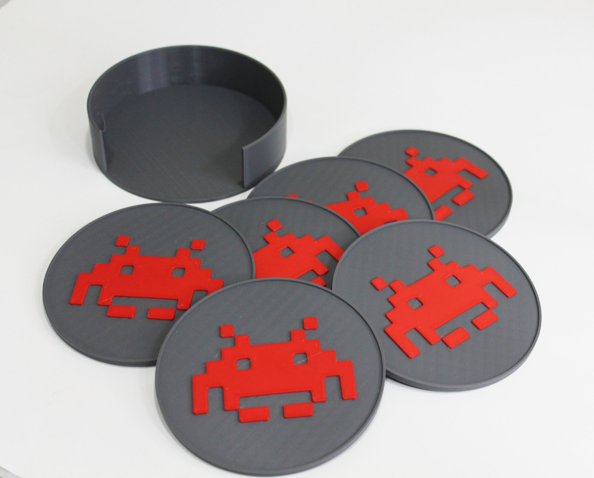 Space invaders coaster