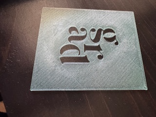 3x3 Grad Stencil for Cookies/Airbrush/Coloring