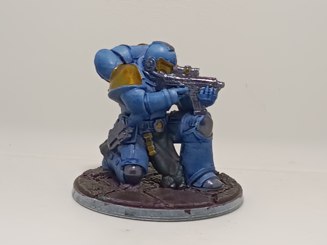 crouched galactic marines