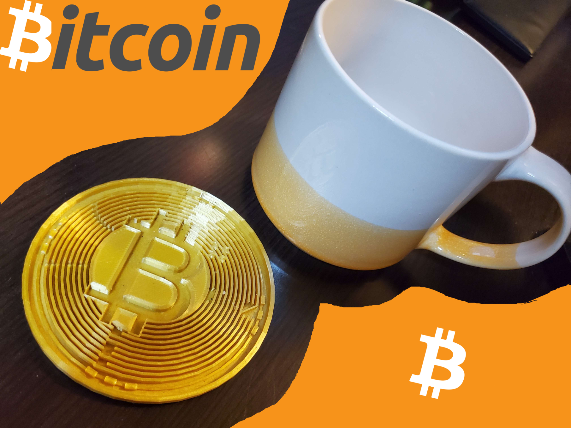 Bitcoin Coaster / Decoration (Cryptocurrency)