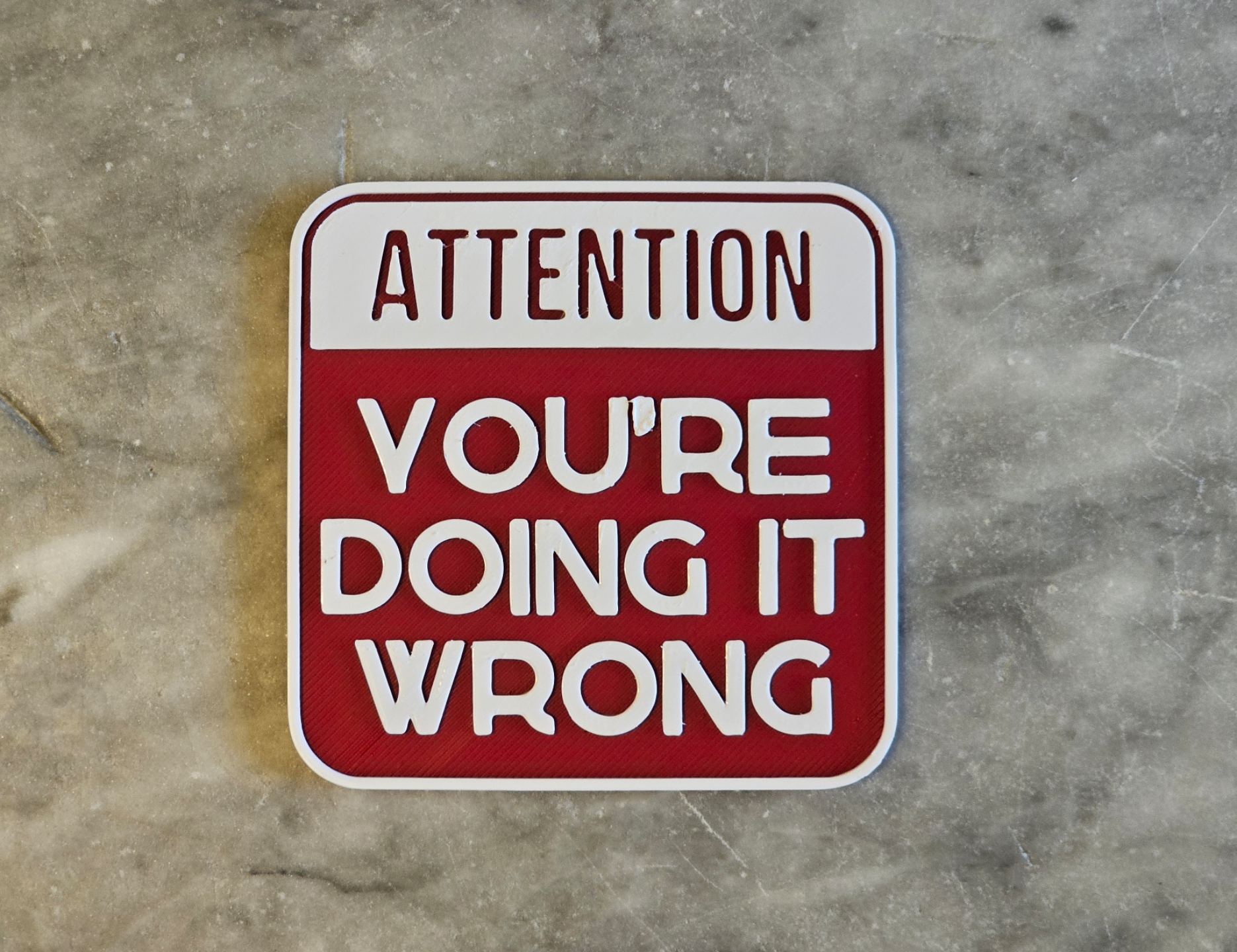 Doing it wrong sign