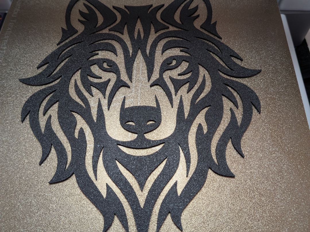 Wolfskopf Wanddekoration
