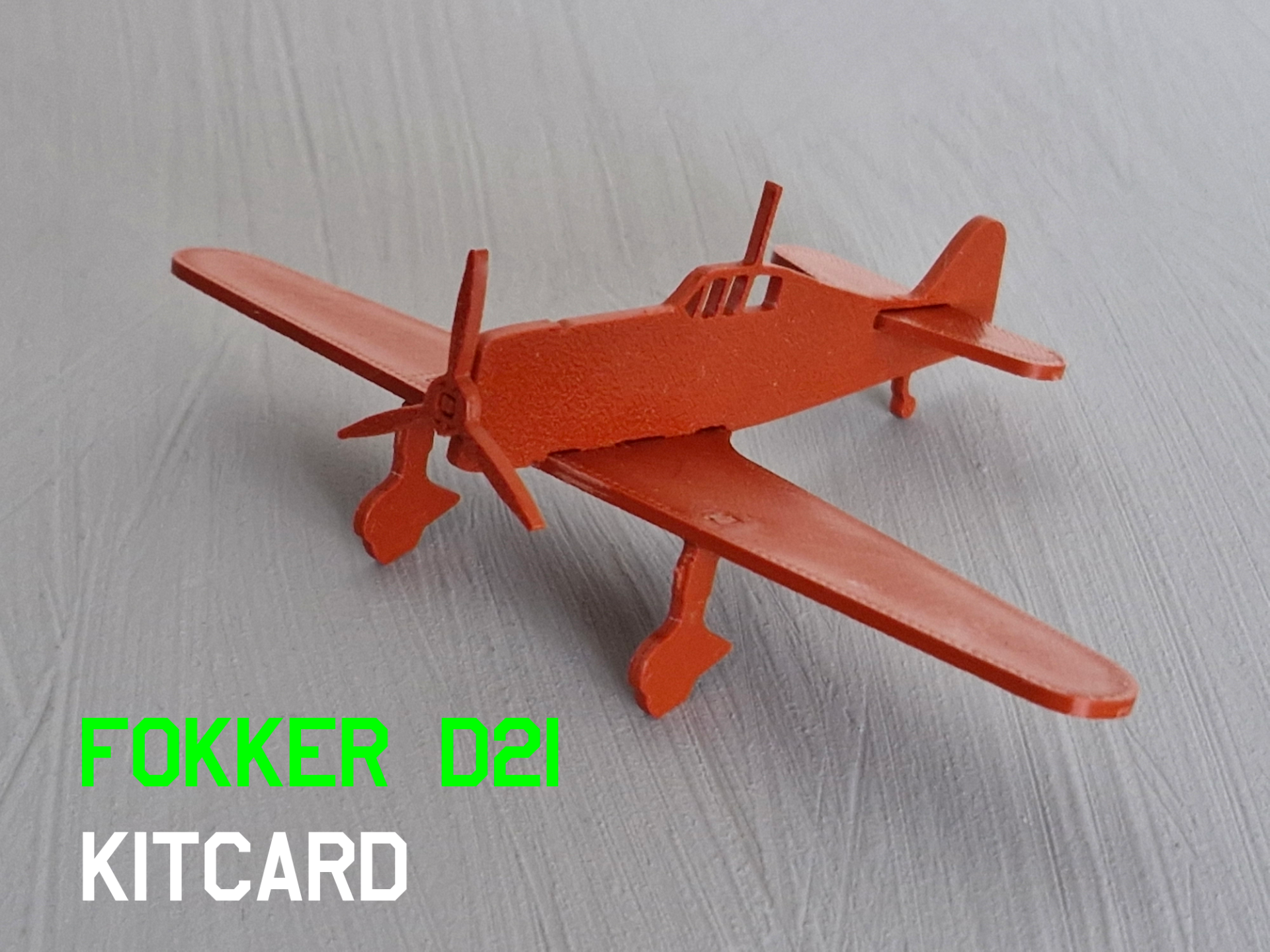 Fokker D21 kitcard