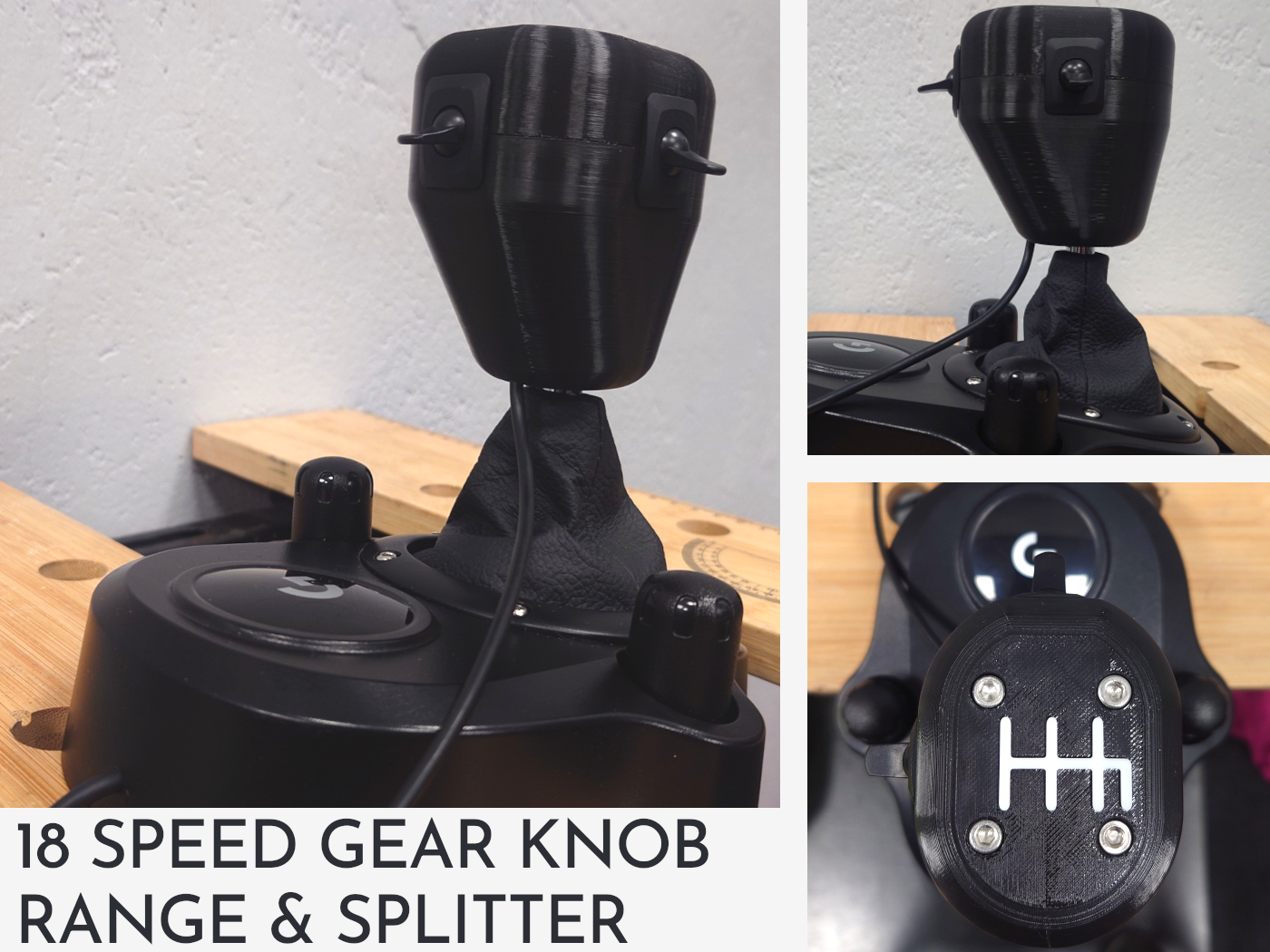 18 Speed Gear Shift Knob for Logitech Shifter