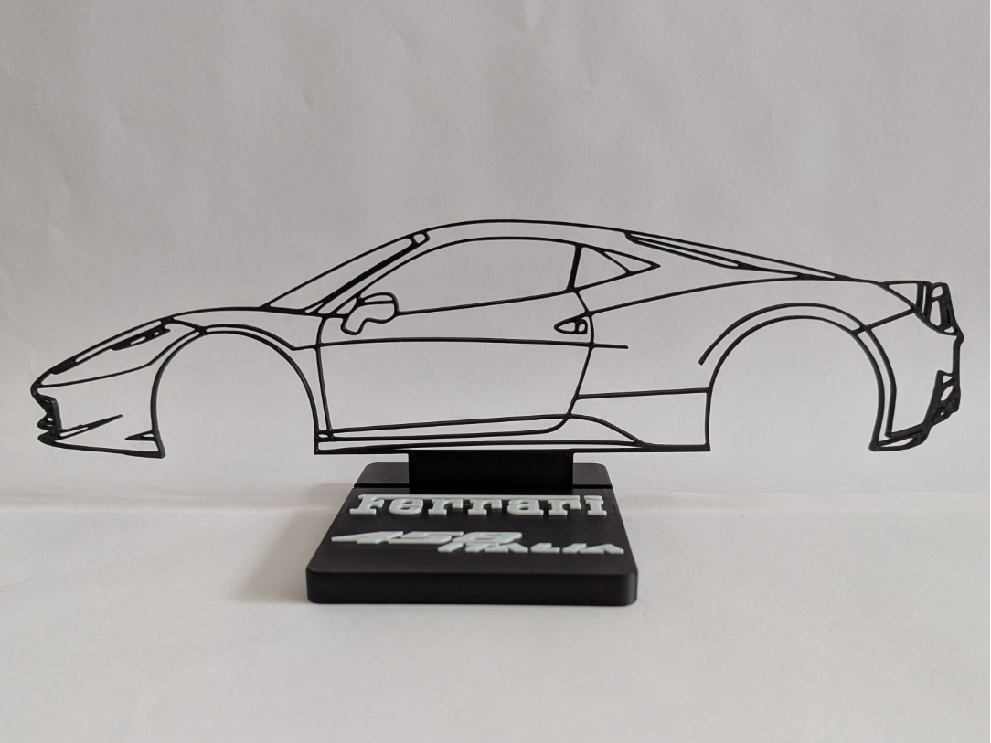 Ferrari 458 Italia silhouette