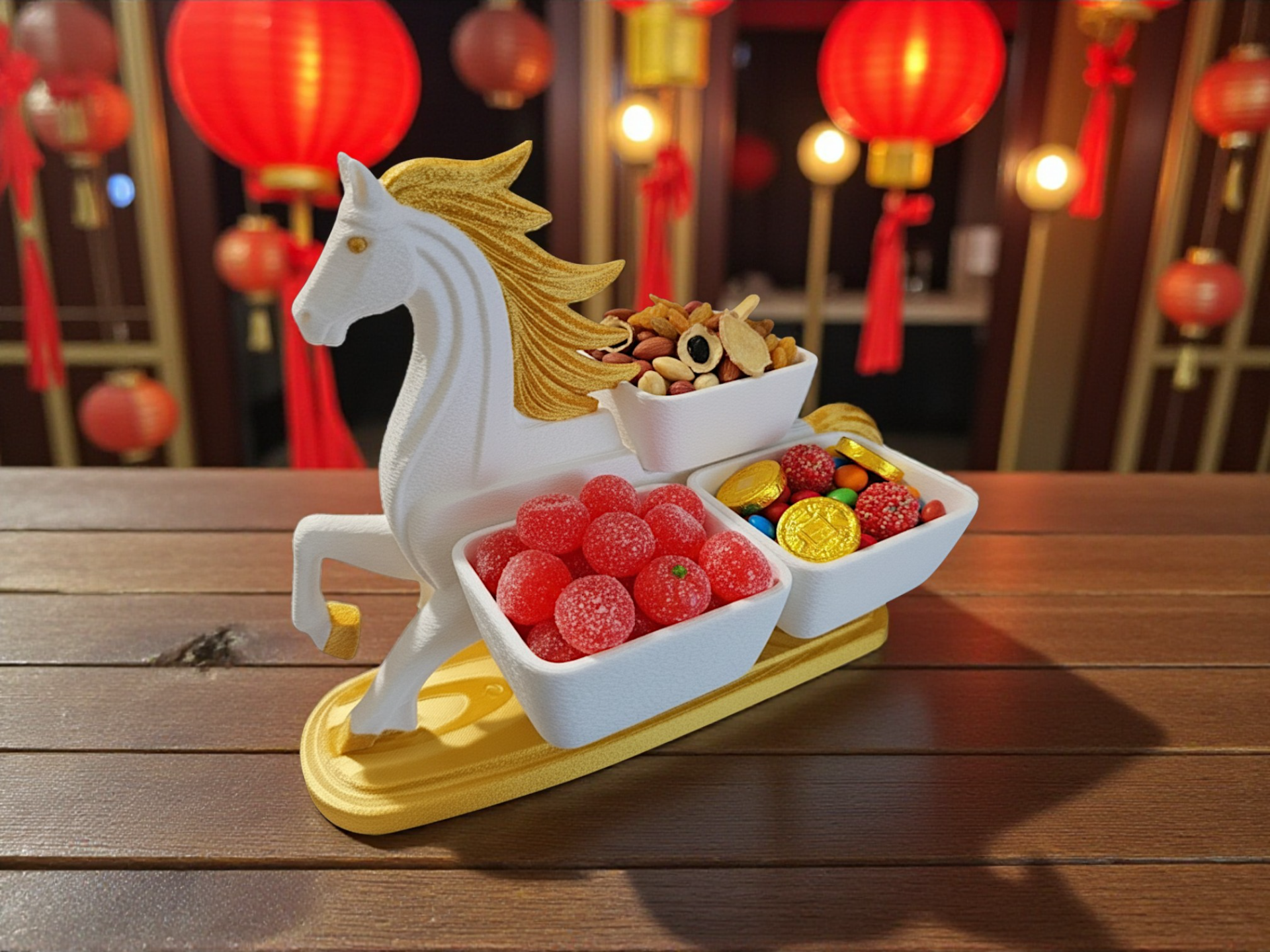 Horse of Abundance – Spring Festival Tray