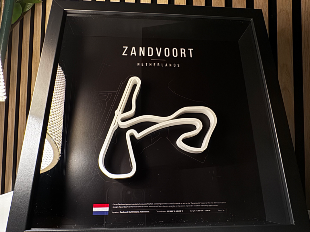 Rennstrecke Zandvoort – 3D Druck Modell