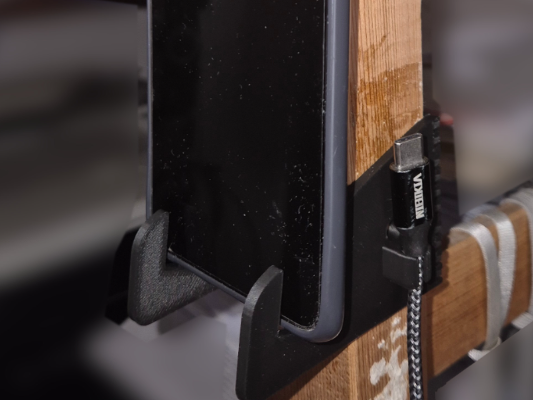 Sostegno smarthphone per scaffale IVAR IKEA