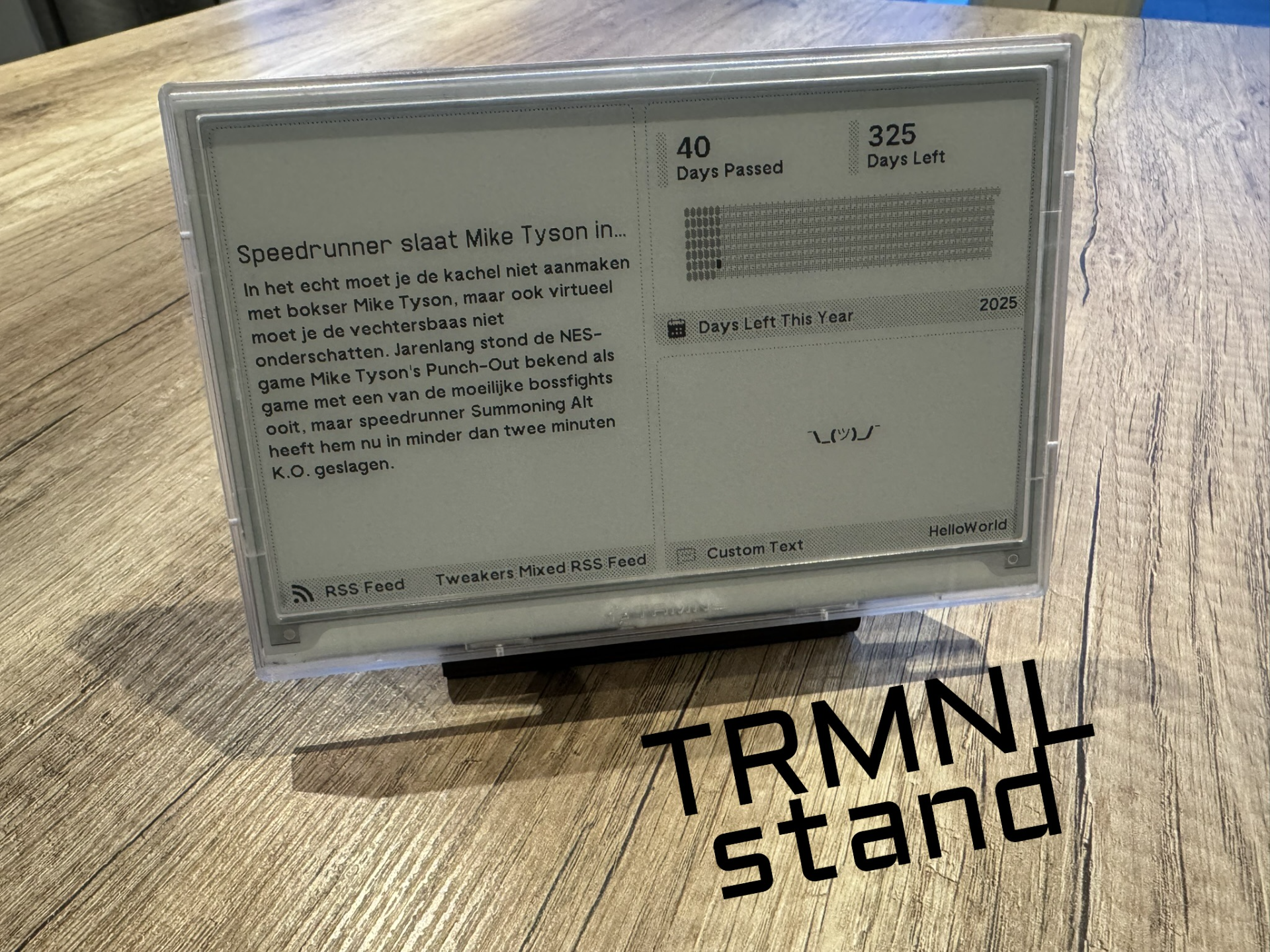 Stand for TRMNL (E-ink dashboard)