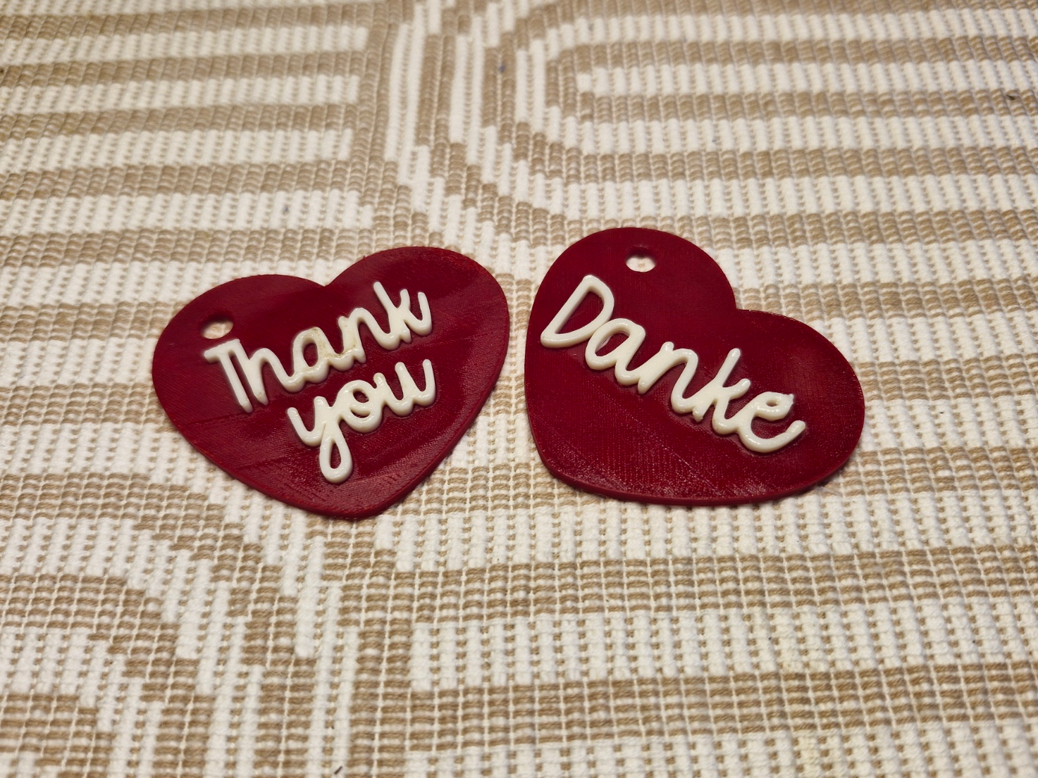 Geschenkanhänger Herz "Danke" / "Thank you"