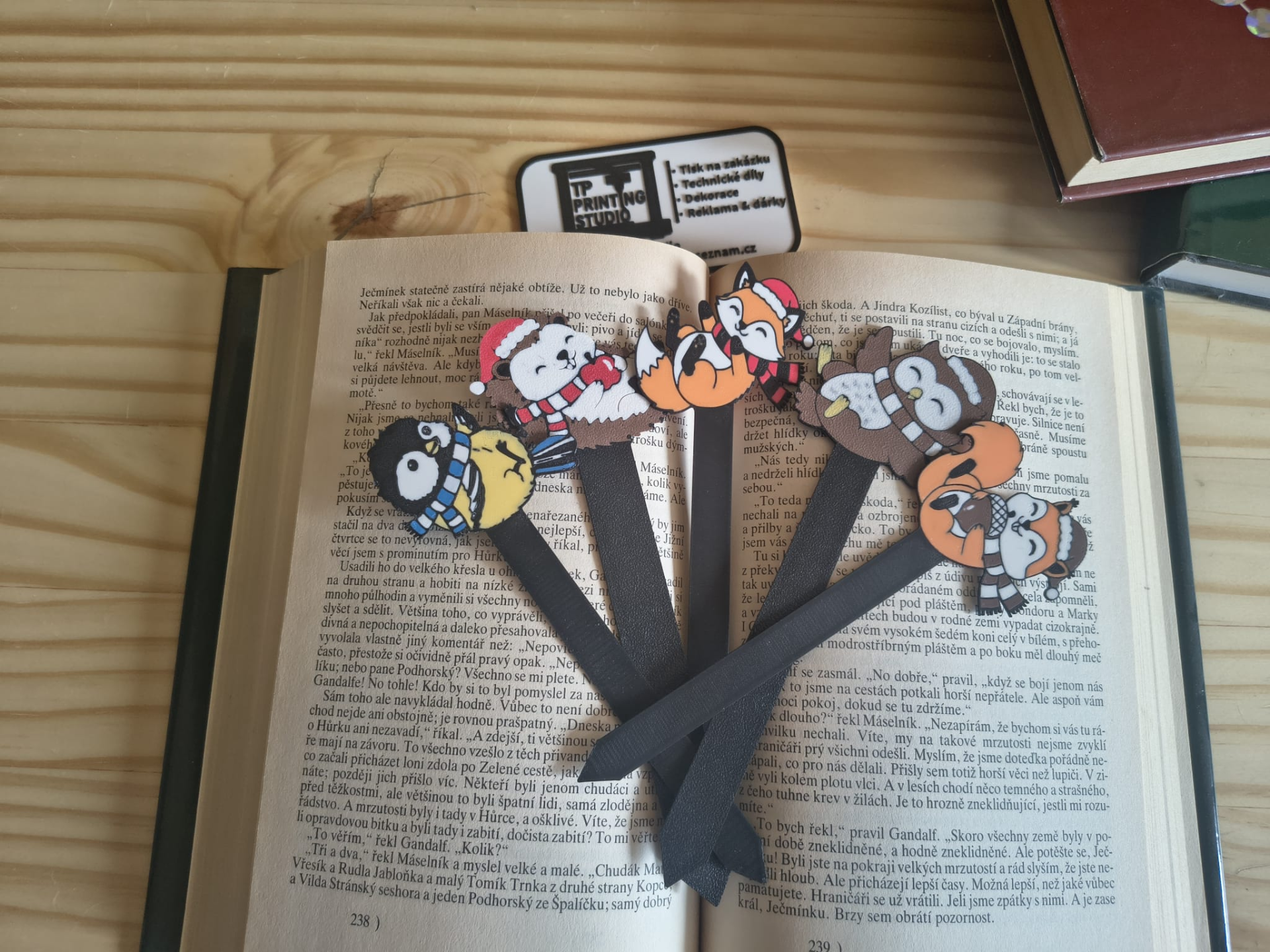 Cute Winter Animal Bookmark Set