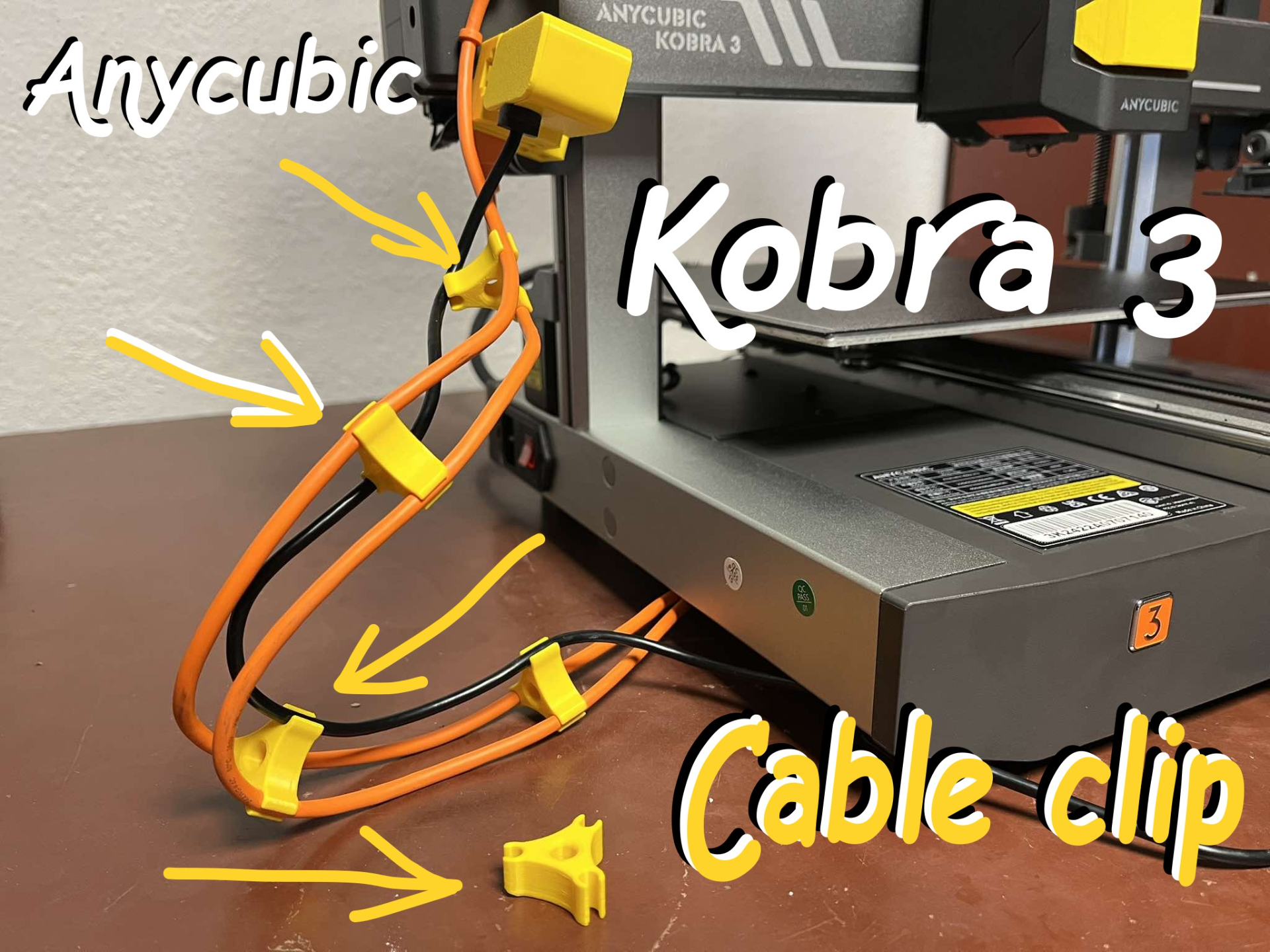 Anycubic Kobra 3 cable clip