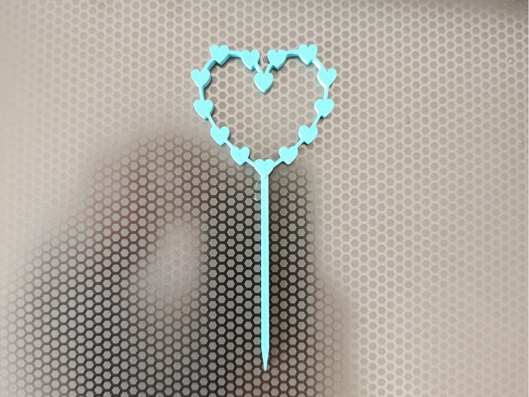 Cake Topper Coeur
