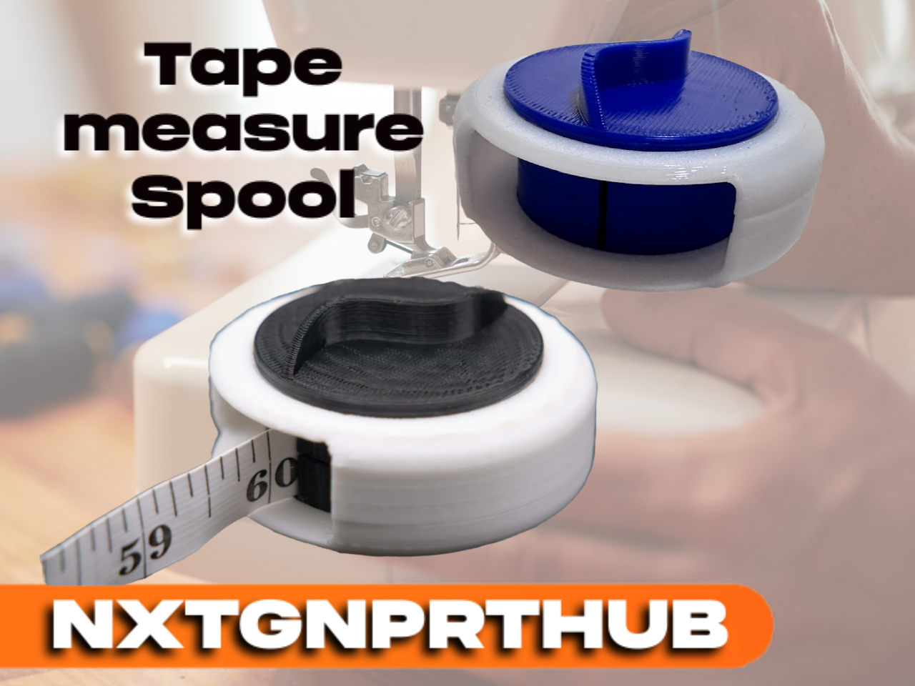 Soft tape measure spool