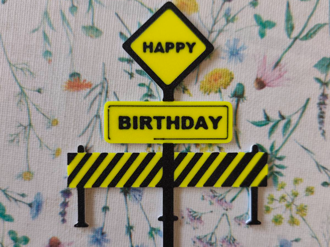 HB construction sign topper