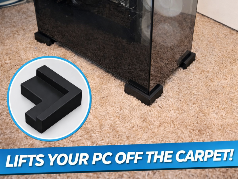 PC carpet riser feet