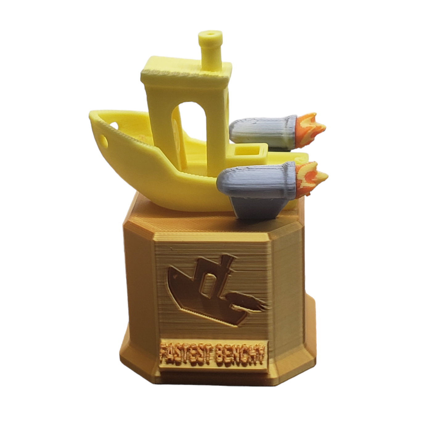 Speed Boat Benchy Stand - Fastest Benchy Trophy!