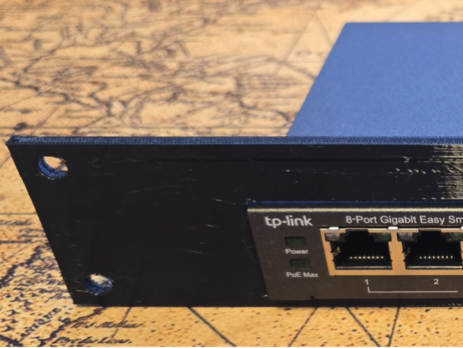 Remix of TP-Link SG108PE v2 Rack Mount