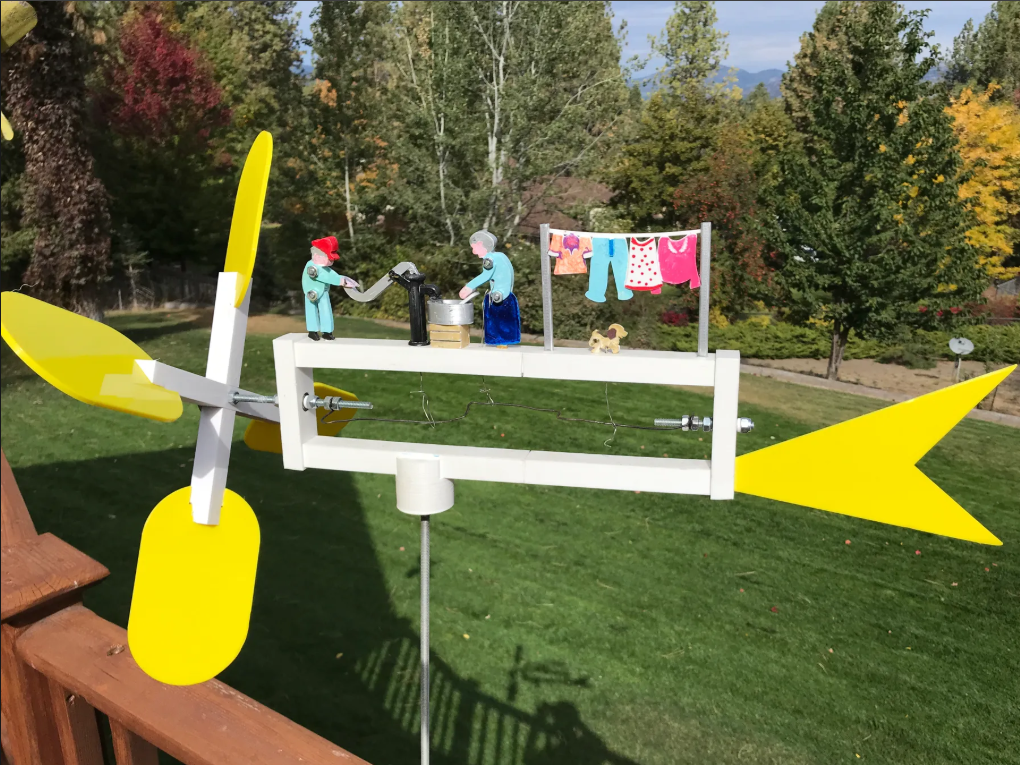 Laundry Day whirligig