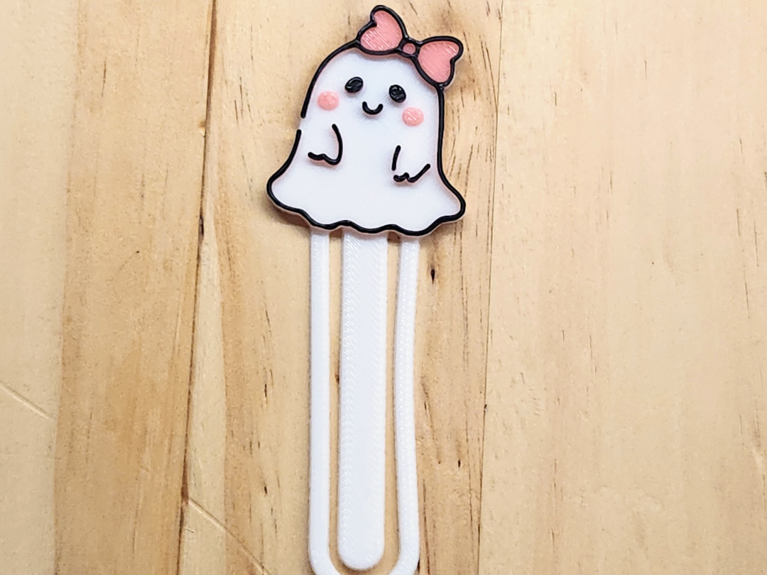 Cute Kawaii Ghost Bookmark