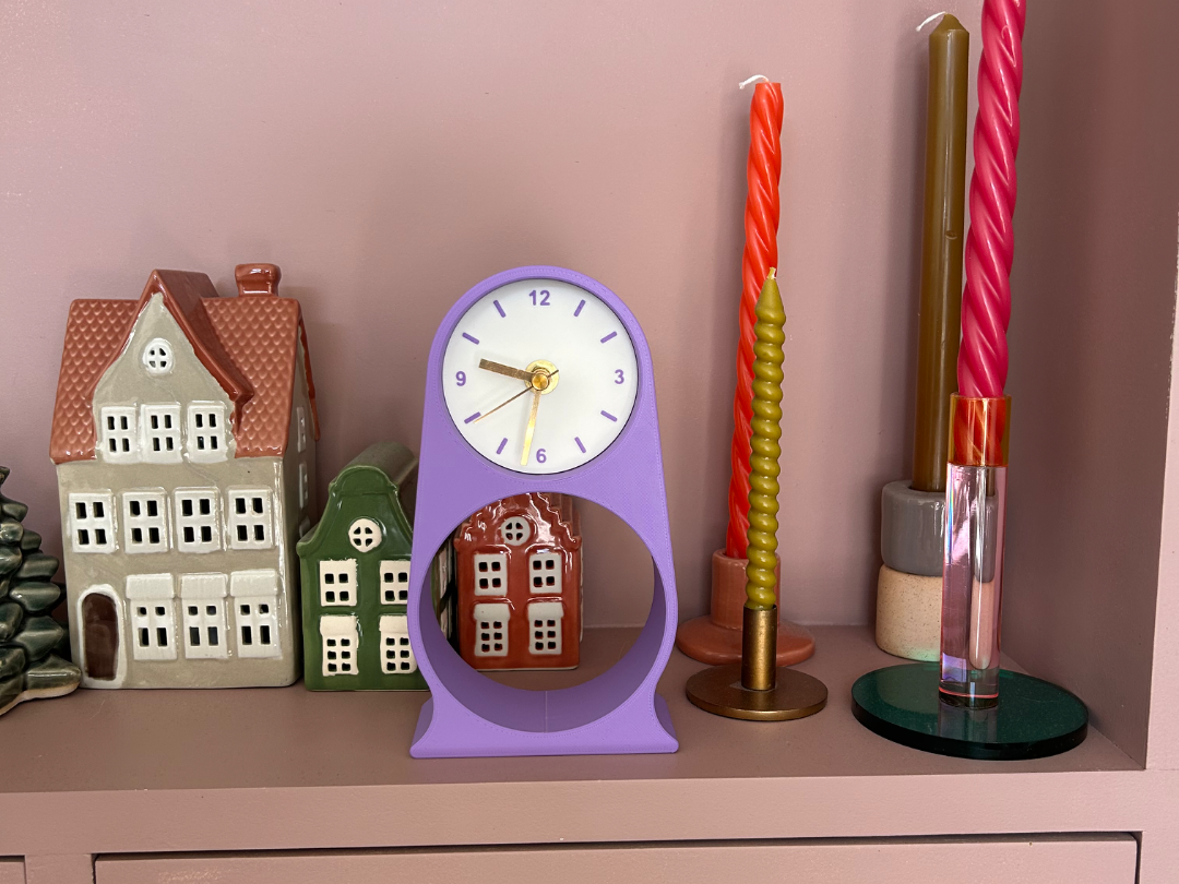 Retro Modern Pedestal Clock