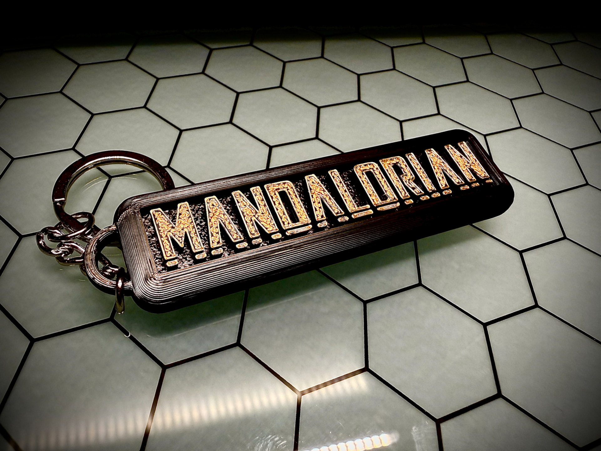 The Mandalorian Keychain - Minimalist & AMS Ready